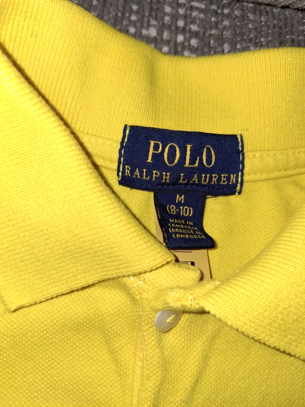 Ralph Lauren Yellow Polo Shirt Dress with Pink Pony